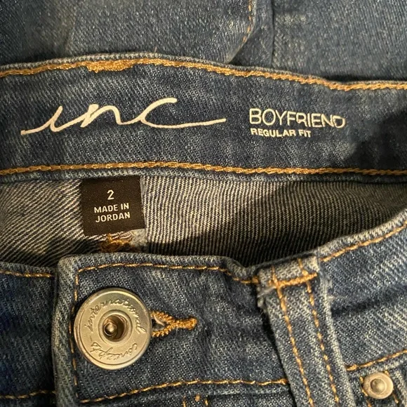 👖INC International Concept Boyfriend Distressed Jeans 2 - Picture 3 of 7